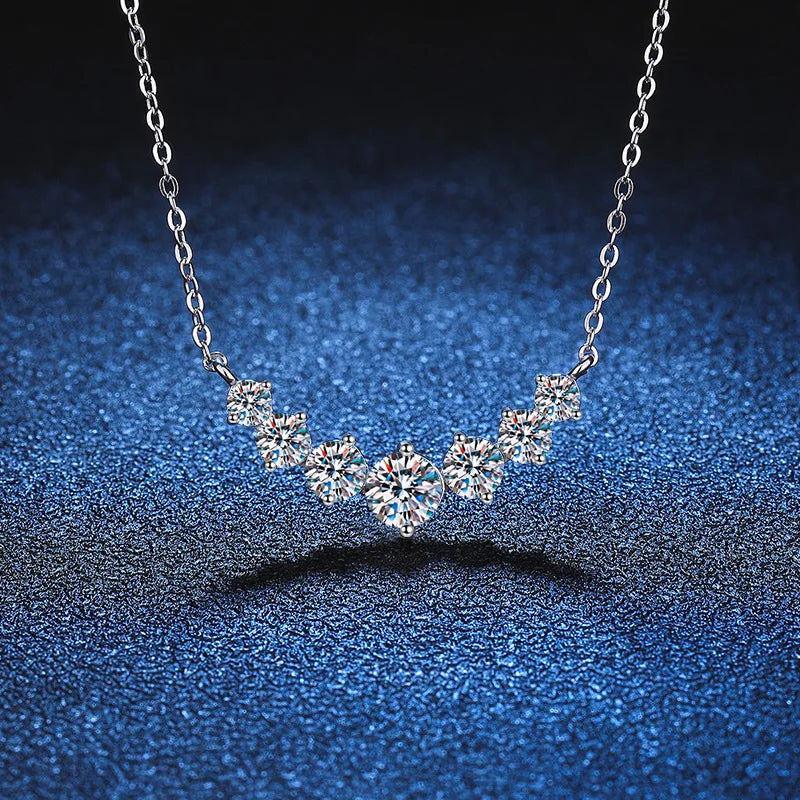 925 Sterling Silver 5A Zircon Pendant Necklace for Women | Fine Chain Wedding & Engagement Jewellery