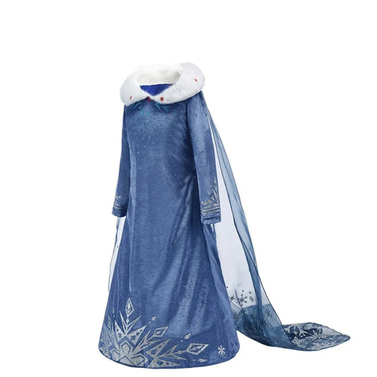 Snow Queen Princess Dress – Winter Princess Costume for Girls
