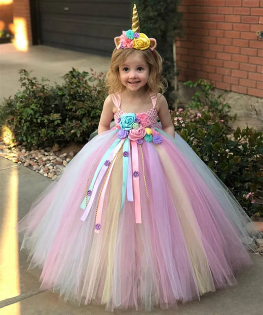 Girls Unicorn Tutu Dress, Girls Unicorn Dress, Unicorn Birthday dress, Unicorn Party Dress