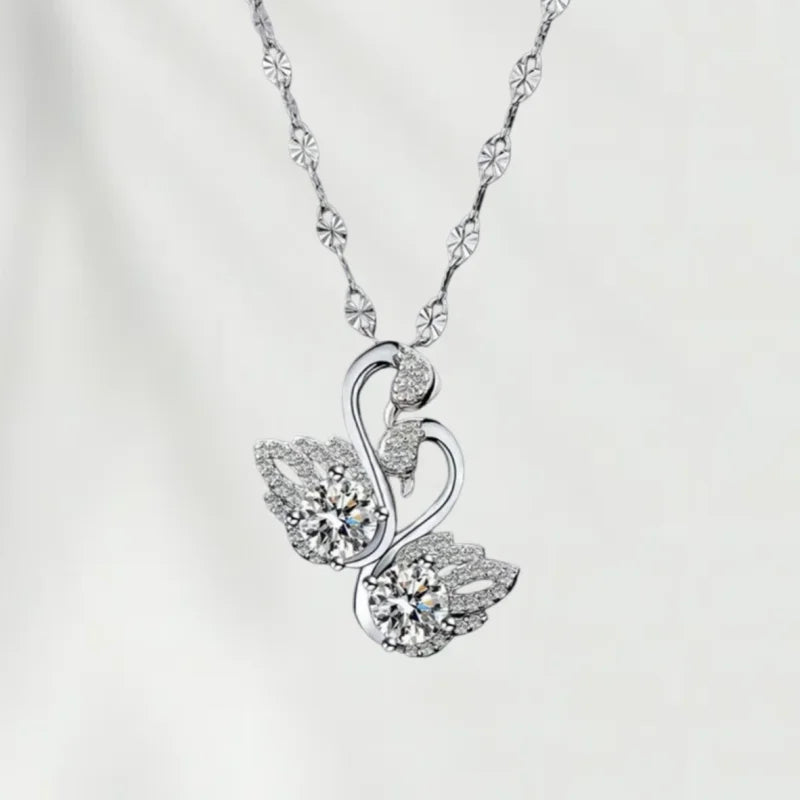 925 Sterling Silver Zircon Pendant Necklace for Women – Elegant Bridal & Wedding Jewellery