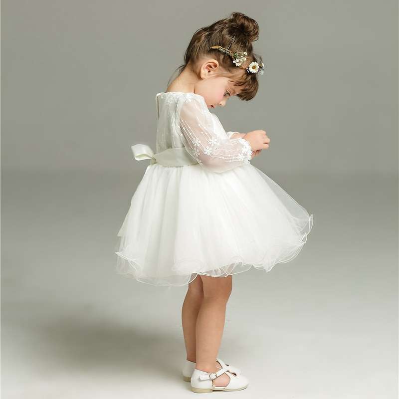 Christening gown, flower girl dress, Girls church dress, Baptism dress for baby girl, Toddler White dress, Christening Dress