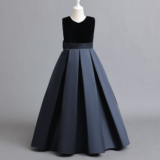 Piano Performances Dress, Girls evening Dress, Elegant dress for gratuation party, Farewell party Dress, girls Long Dress