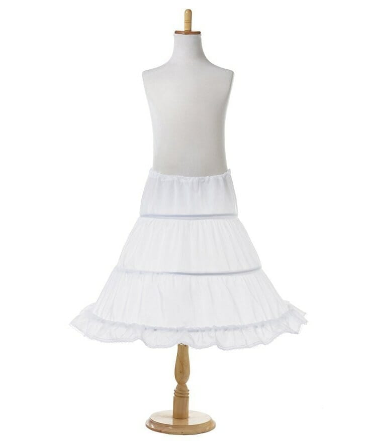 Hoops Flower Crinoline Lace Skirt Petticoat Princess Skirt, Girls Hoop Skirt, princess Dress Petticoat Crinoline-CheekyMeeky