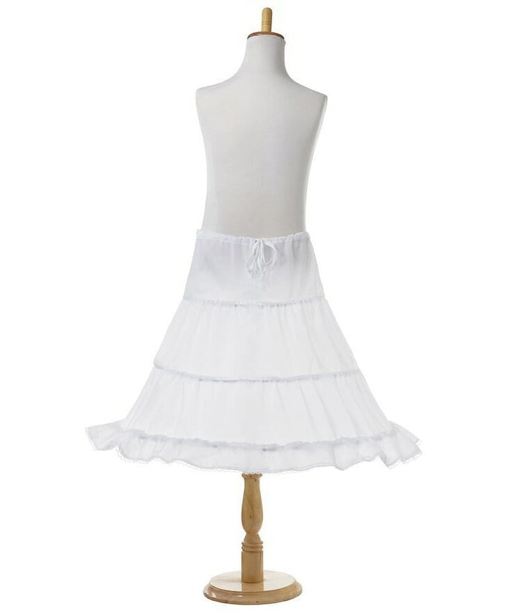 Hoops Flower Crinoline Lace Skirt Petticoat Princess Skirt, Girls Hoop Skirt, princess Dress Petticoat Crinoline-CheekyMeeky
