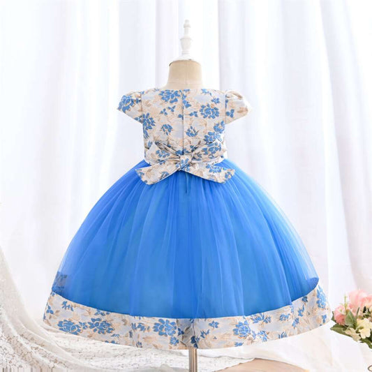 Elegant Girl Dresses, Sequins Princess Dress Baby Girl Birthday Party Flower Prom Gown Baptism Party Dress Kids Clothes, Girls Tutu Dress
