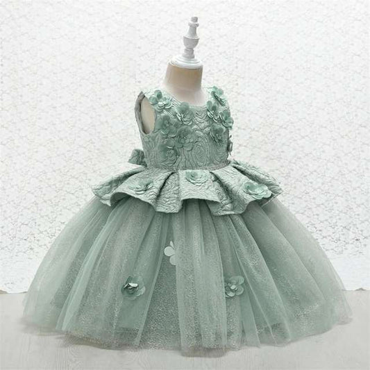 Shiny Dress, Flower Girl Dress, Elegant Girls Dresses, Girls TUTU Dress, Girls Birthday Dress, party dress for girls