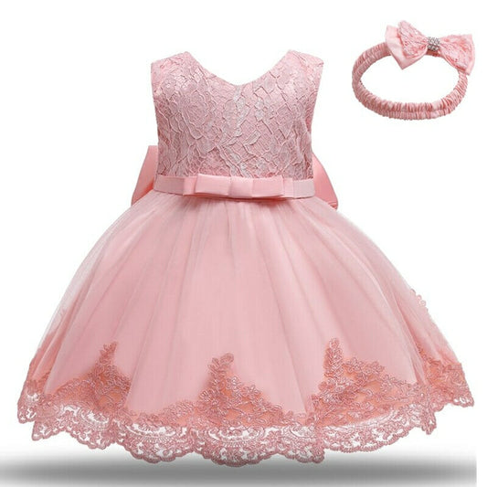 Newborn Gown Infant Girls Dress Toddler Dresses Little Baby Vestidos Baby Girl 1 Year Birthday Dress, Girls Party Dress, lace tulle dress