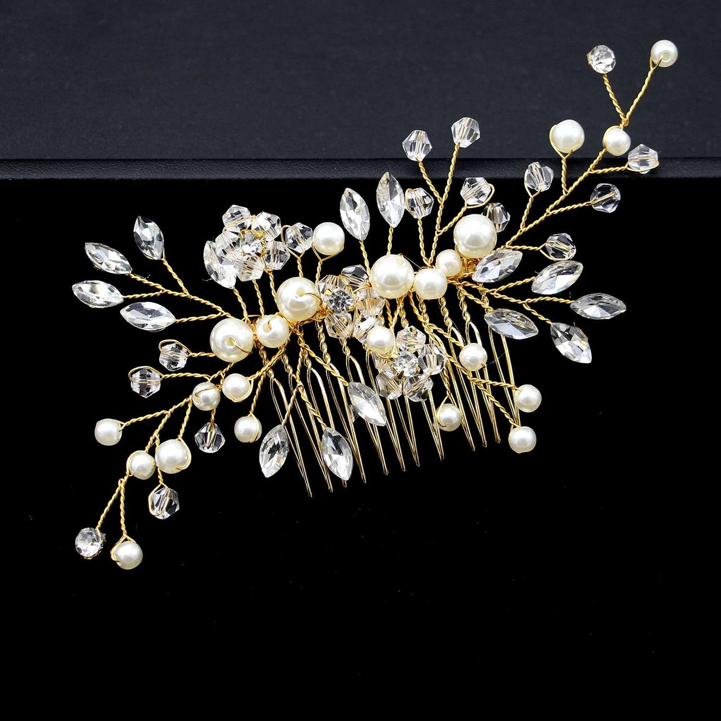 Large statement Crystal bridal hair comb, Wedding hair comb, Rhinestone Crystal hair comb, Wedding hair accessory