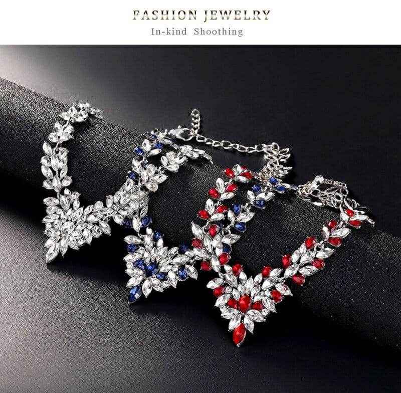 Glamorous Leaf-inspired Jewelry Set: Perfect for Weddings and Parties, Leaves Jewelry Sets for Women, Bridal Necklace Earrings Set, Wedding jewellery, Party Necklace