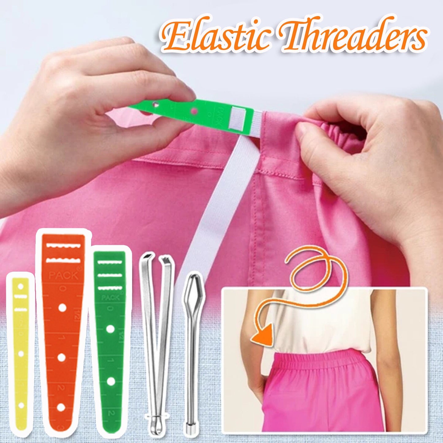 Hoodie String Replacement Elastic Threaders Elastic Band Tools Sewing Loop Turne