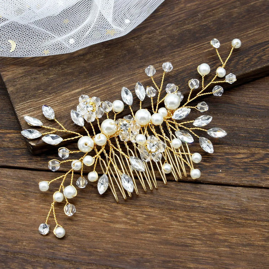 Large statement Crystal bridal hair comb, Wedding hair comb, Rhinestone Crystal hair comb, Wedding hair accessory