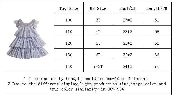 Summer Dress for Girls , Princess Gown Kids Clothes Girls Birthday Party Clothes, Girls Layered Dress