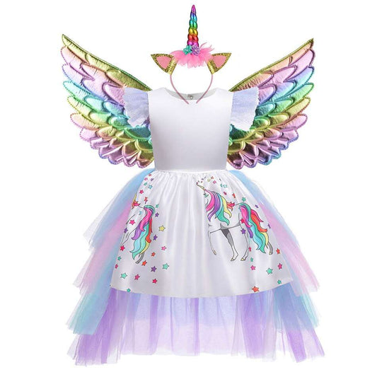 Unicorn Party Dress, Girls Unicorn Dress up, Girls Dress, Girls Birthday Dress, Unicorn Costume, Girls Unicorn Outfit, Unicorn Dress For Girls