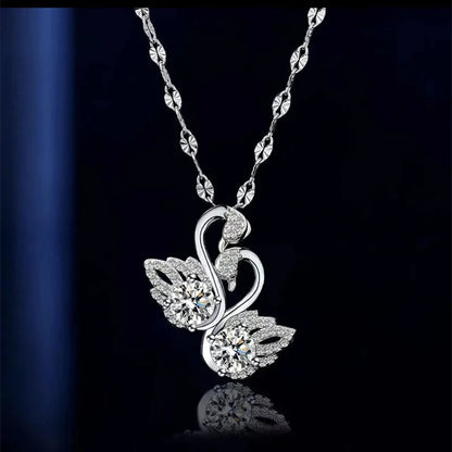 925 Sterling Silver Zircon Pendant Necklace for Women – Elegant Bridal & Wedding Jewellery