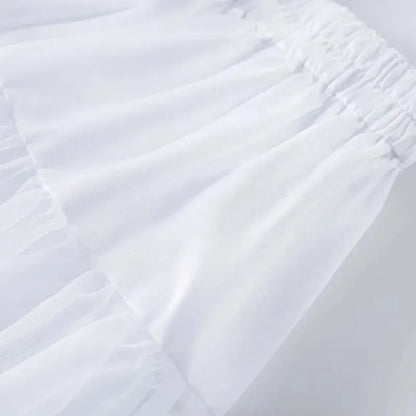 Women’s & Girls’ Ruffled Short Petticoat – Fluffy Bubble Tutu Skirt