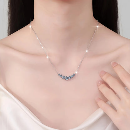 925 Sterling Silver 5A Zircon Pendant Necklace for Women | Fine Chain Wedding & Engagement Jewellery