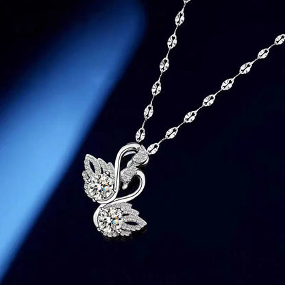 925 Sterling Silver Zircon Pendant Necklace for Women – Elegant Bridal & Wedding Jewellery