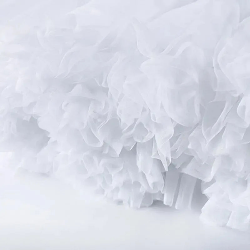 Women’s & Girls’ Ruffled Short Petticoat – Fluffy Bubble Tutu Skirt