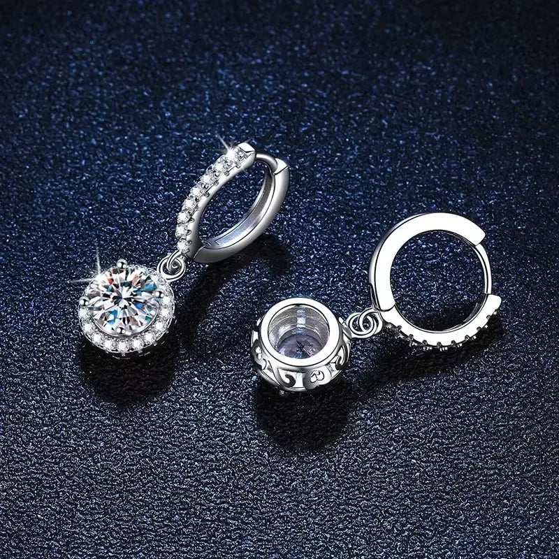 925 Sterling Silver Round Earrings for Women – Elegant Luxury Evening Jewellery