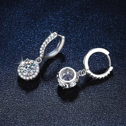925 Sterling Silver Round Earrings for Women – Elegant Luxury Evening Jewellery