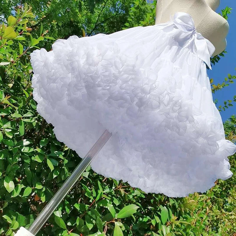 Wedding Petticoat Crinoline Tulle Underskirt for Bridal Gowns Half Slip Tutu for Women
