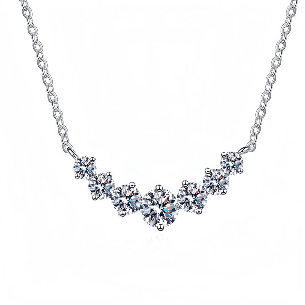 925 Sterling Silver 5A Zircon Pendant Necklace for Women | Fine Chain Wedding & Engagement Jewellery