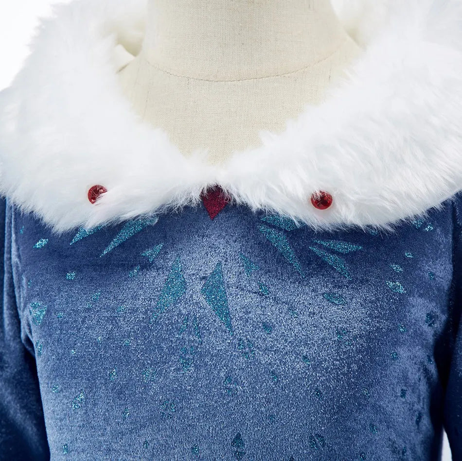 Snow Queen Princess Dress – Winter Princess Costume for Girls