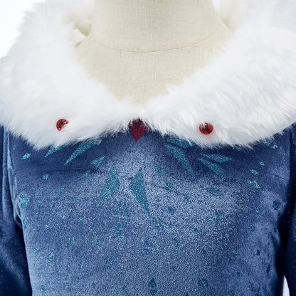 Snow Queen Princess Dress – Winter Princess Costume for Girls
