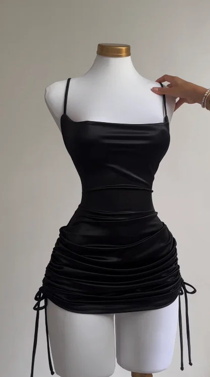 Women’s Lace-Up Halter Summer Dress – Holiday Beach Party Outfit