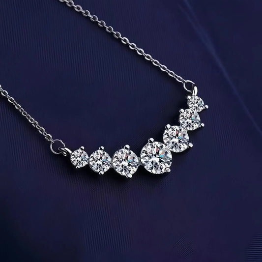 925 sterling silver 5A zircon pendant necklace for women with fine chain