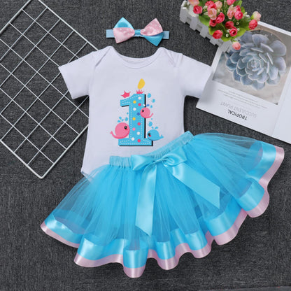 Princess Baby Dress, Girls First Birthday Dress, Girls 1 Year Outfit, Baby Girl Tutu Dress, Cake Smash Outfit, First Birthday Romper, baby Unicorn Dress