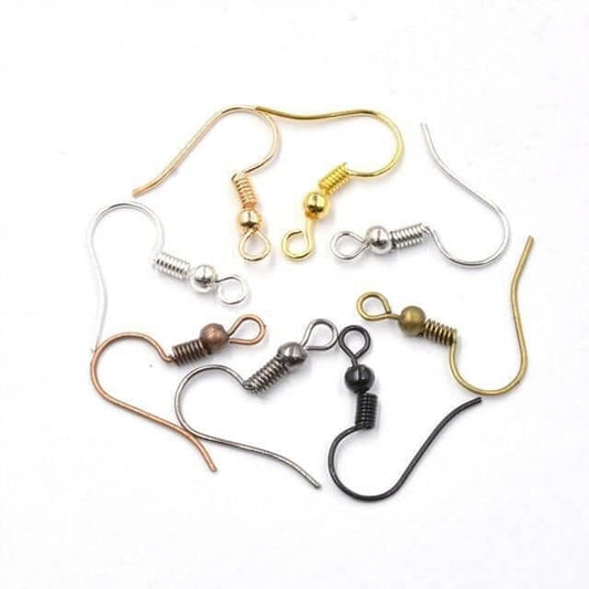 100pcs Findings Earrings Hooks Fittings Jewellery Making Supplies Accessories