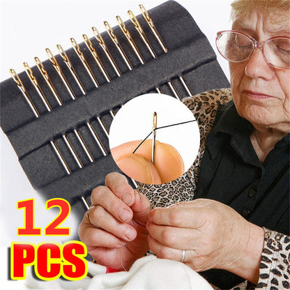 12pcs Hand Sewing Needles with Storage Box, Perfect for Apparel | Threading