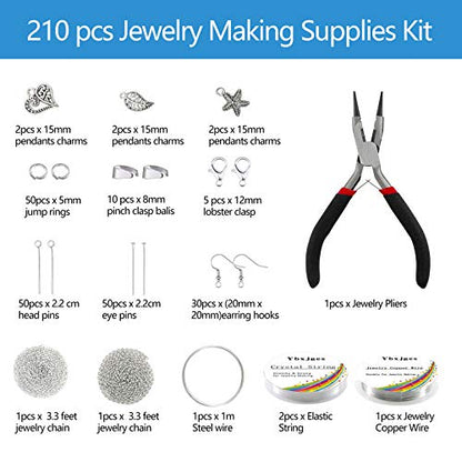1330Pcs Irregular Crystal Chips, Natural Gemstone Beads Kit for DIY Bracelet Necklace Earring