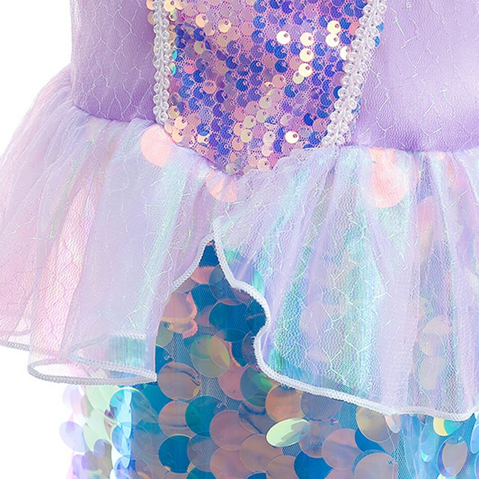 Little Mermaid Princess Cosplay Mermaid Dress, Girls mermaid party Dress, Mermaid Dress for birthday, girls birthday dress, Mermaid Outfit, Mermaid costume