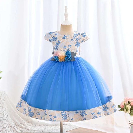 Elegant Girl Dresses, Sequins Princess Dress Baby Girl Birthday Party Flower Prom Gown Baptism Party Dress Kids Clothes, Girls Tutu Dress