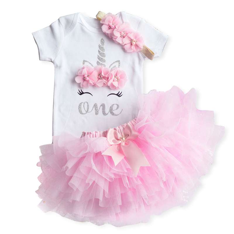 Princess Baby Dress, Girls First Birthday Dress, Girls 1 Year Outfit, Baby Girl Tutu Dress, Cake Smash Outfit, First Birthday Romper, baby Unicorn Dress-CheekyMeeky