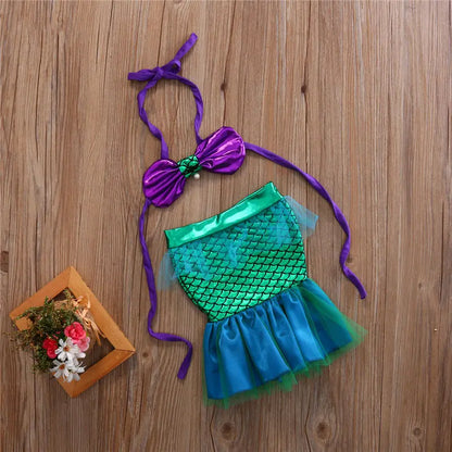 Toddler Mermaid Girl Princess Dresses, Girls Swimming Mermaid Tail Set CheekyMeeky Toddler Mermaid Girl Princess Dresses, Girls Swimming Mermaid Tail Set CheekyMeeky