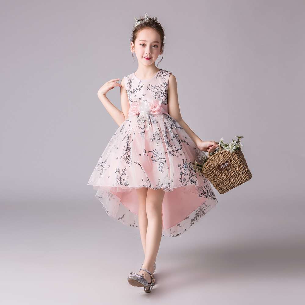 Flower Girl Dress | Evening Formal dresses | Wedding party Dress | girls trailing Dress | Puffy Dress for Toddler Girls Tutu Dress-CheekyMeeky