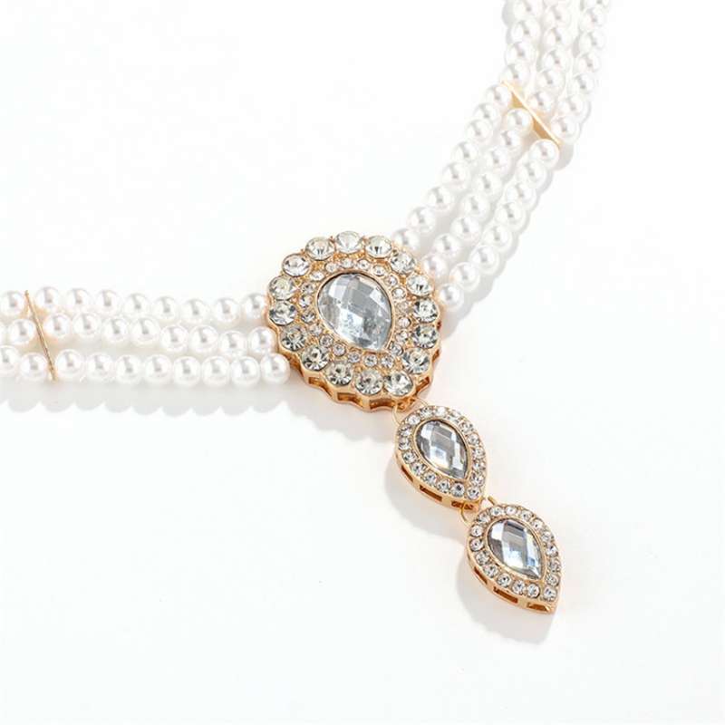 Bridal jewelry set, Bridal choker necklace, Wedding choker, white pearl jewelry set, bridesmaid jewelry, Pearls Choker Set
