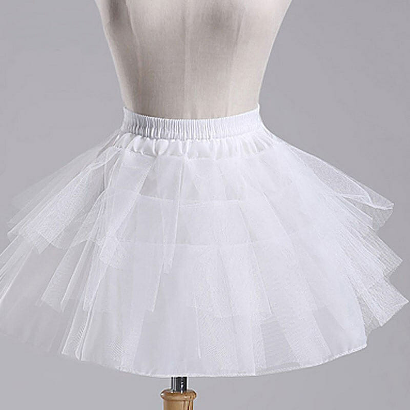 Hoops Flower Crinoline Lace Skirt Petticoat Princess Skirt, Girls Hoop Skirt, princess Dress Petticoat Crinoline-CheekyMeeky