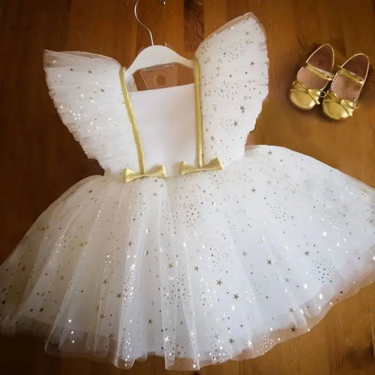 Flower Girl Dress, Lace Flower Girl Dresses, Tulle Baby dress, Toddler Girls dresses, Baby Girl White Dress, Boho Girls Wedding Dress