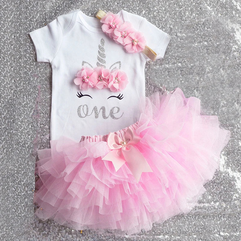Princess Baby Dress Girls First Birthday Dress Girls 1 Year Outfit CheekyMeeky
