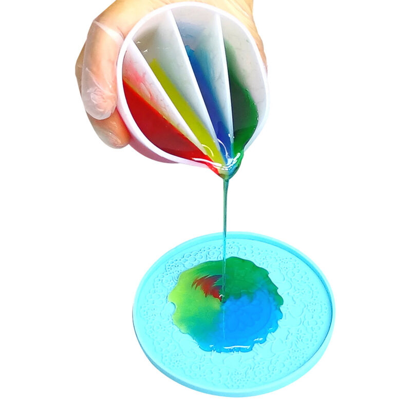 Silicone Color Mixing Measuring Cup UV Resin Epoxy Mold DIY Casting Jewelry Tool