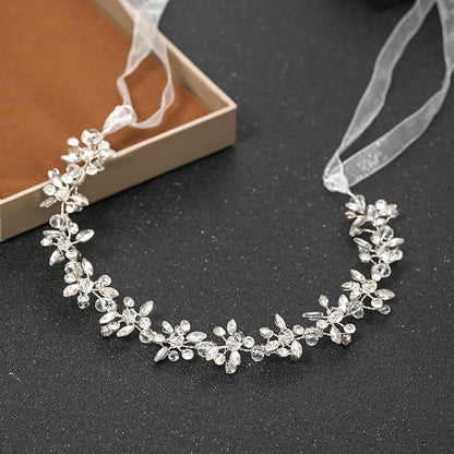 Silver Color Headbands For Women Bride Handmade Crystal Rhinestone Tiaras Hairbands Wedding Hair Accessories Queen Headband Gift-CheekyMeeky