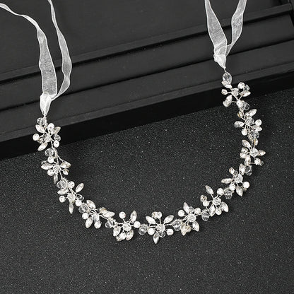 Silver Color Headbands For Women Bride Handmade Crystal Rhinestone Tiaras Hairbands Wedding Hair Accessories Queen Headband Gift-CheekyMeeky